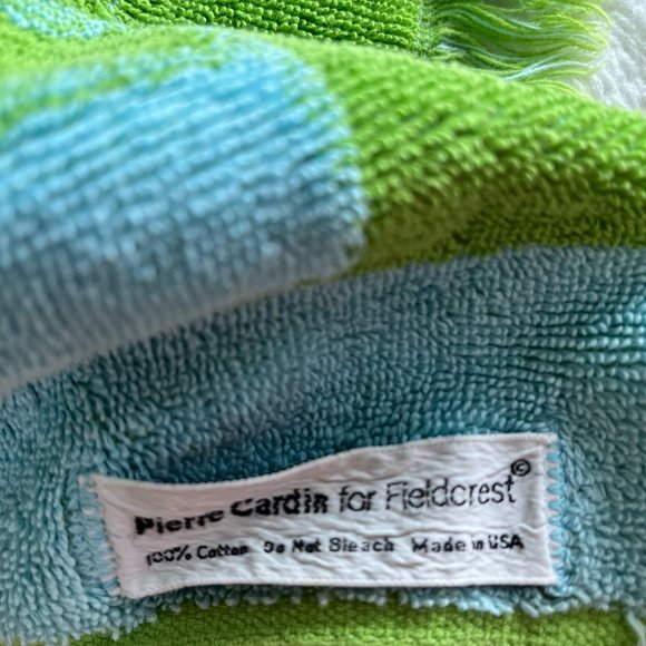 Pierre Cardin Bath Piere Cardin Fieldcrest Bath Towel Blue Green